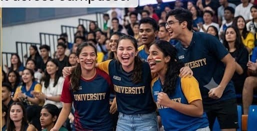Crowd / campus atmosphere